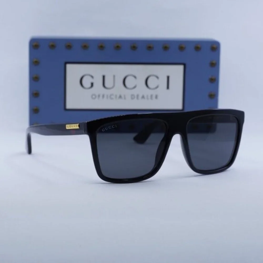 Gucci GG0748S 001 Square Sunglasses - Black